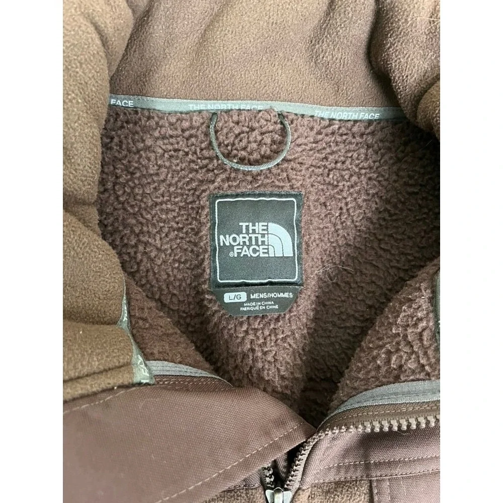 Vintage The North Face Salinas Jacket Heavyweight Fleece Brown Mens Large Denali